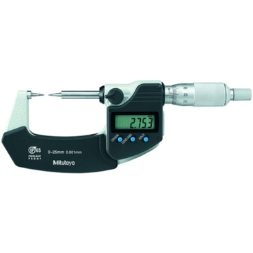 Digimatic micrometer with pointed measuring pins series 342